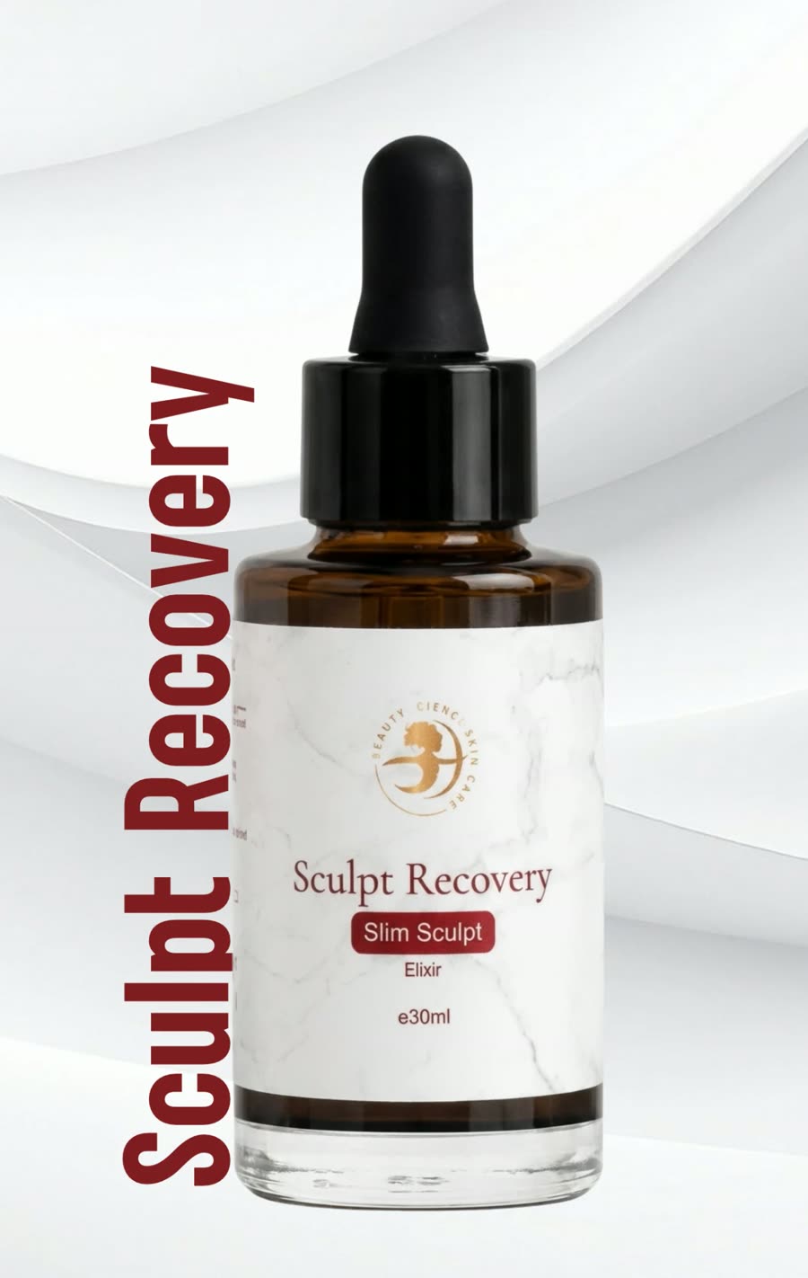 Sculpt Recovery, Elixir, conta-gotas, 30 ml, linha Slim Sculpt Beauty Sterk Skin Care
